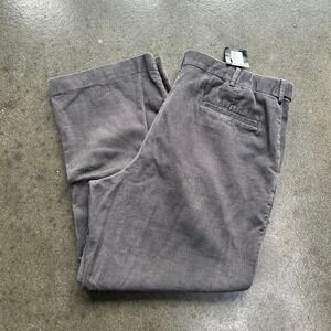 Vintage Adjust-A-Band Expandable Grey 38x25 Corduroy Cotton Trousers